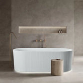 Oval Freestanding Fluted Bath 1500 / 1700mm - Gloss White